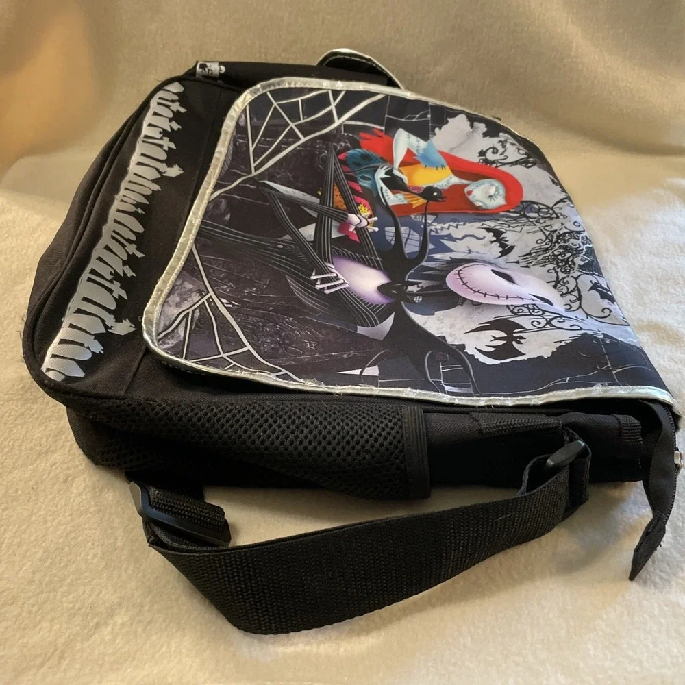 Disney Nightmare Before Christmas Jack Skellington Sally Messenger Laptop Bag